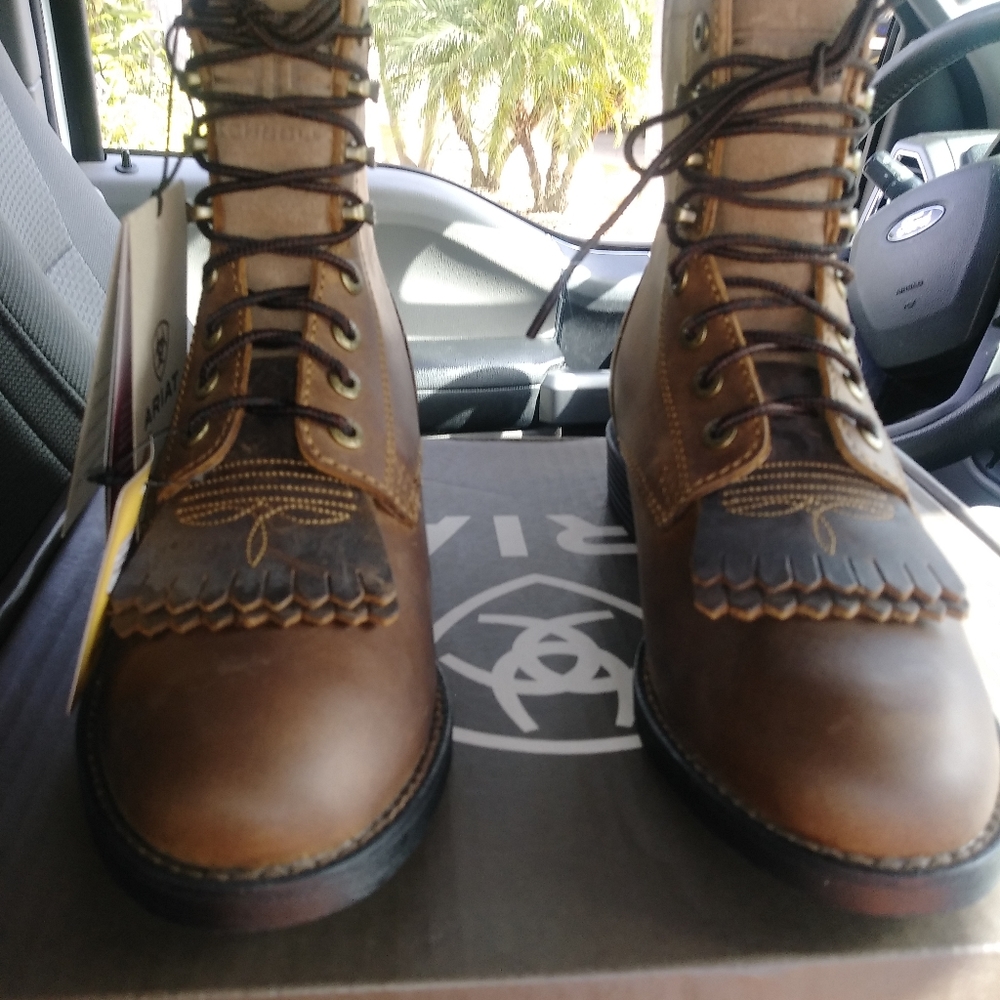 New woman roper boots